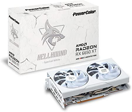  Powercolor Radeon RX 6650 XT Hellhound Spectral White
