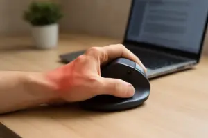 Mouse ergonomico per dolori al polso: il design che previene infiammazioni e stanchezza anche dopo ore di lavoro