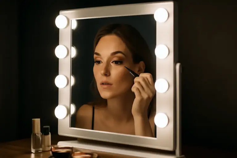 Specchio illuminato trucco: migliora la precisione del make-up anche in stanze poco luminose
