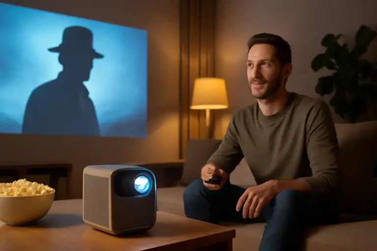 Videoproiettore portatile per film in casa: la tecnologia che trasforma il salotto senza lavori invasivi